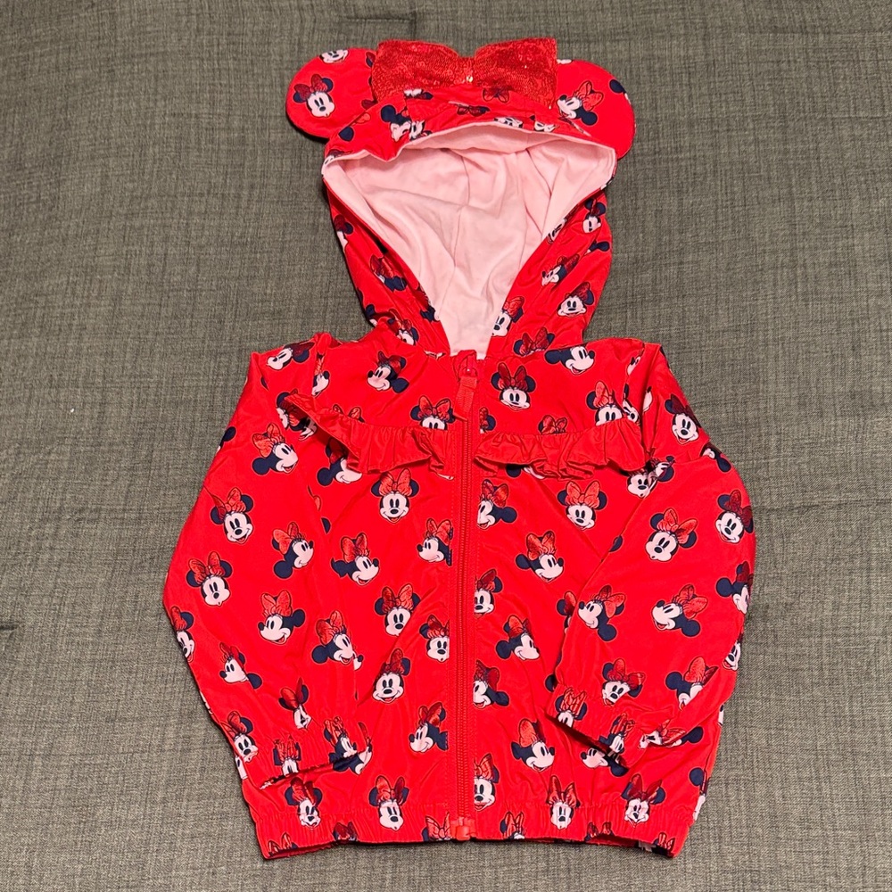 Disney Red Minnie Mouse Kids Jacket- in excellent condition